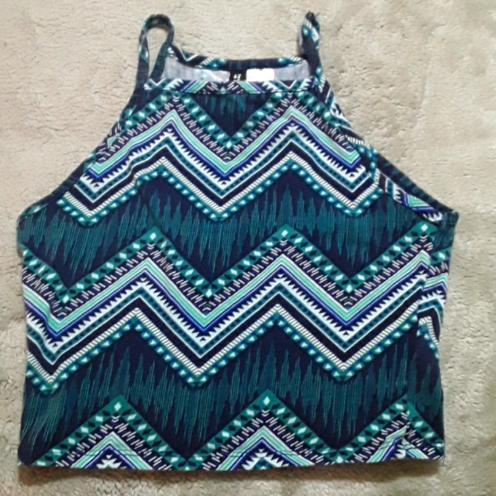 H&M DIVIDED CROP TOP